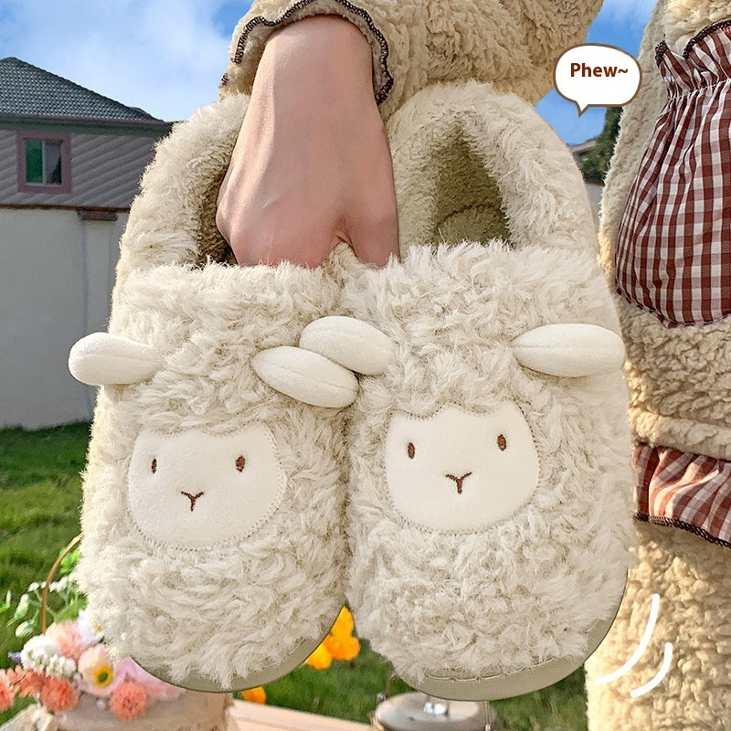 Female Indoor Bag With Anti Slip Cotton Slippers