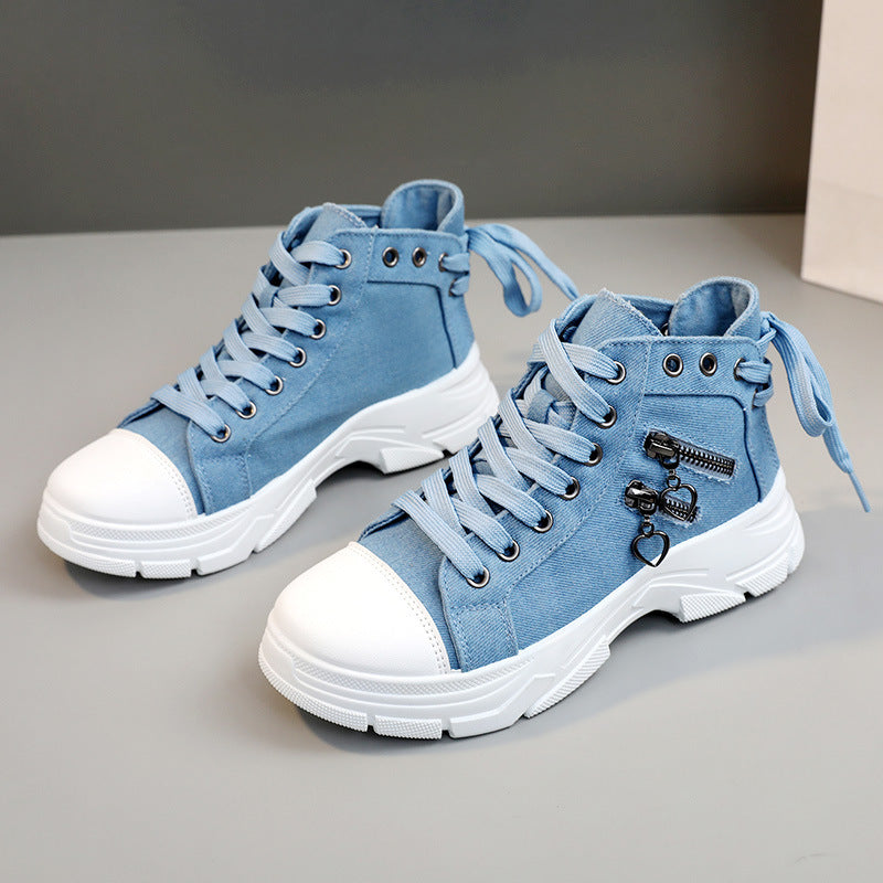 New Canvas Breathable Platform Heighten Casual Shoes