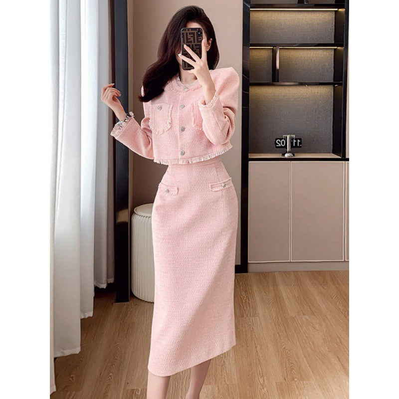 Fashion Personality Classic Style Long Skirt Suit Women