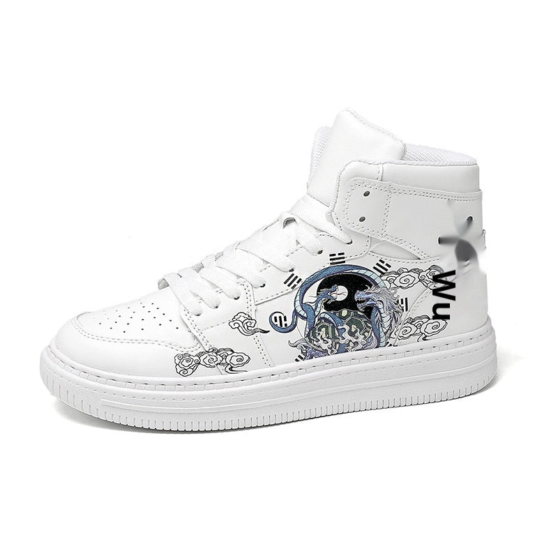 Fashion Couple White Shoes Men's High-top