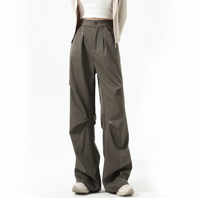 Rivet Design Small Straight Casual Pants