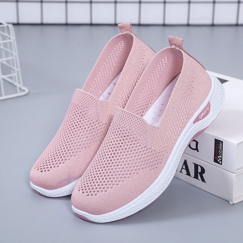 Old Beijing Cloth Shoes Women's Summer Mesh Breathable One Pedal