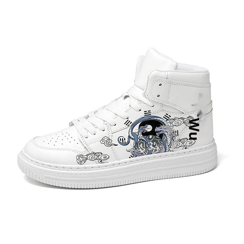 Fashion Couple White Shoes Men's High-top