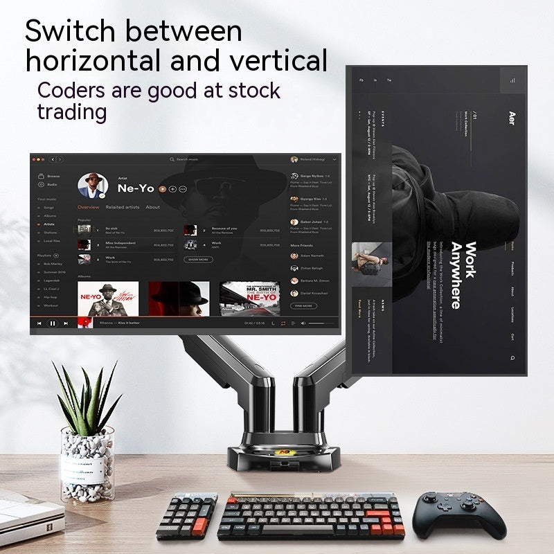 Dual Screen Monitor Screen Bracket